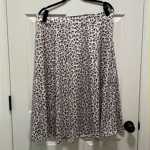Torrid Midi Skirt- Leopard print size 1